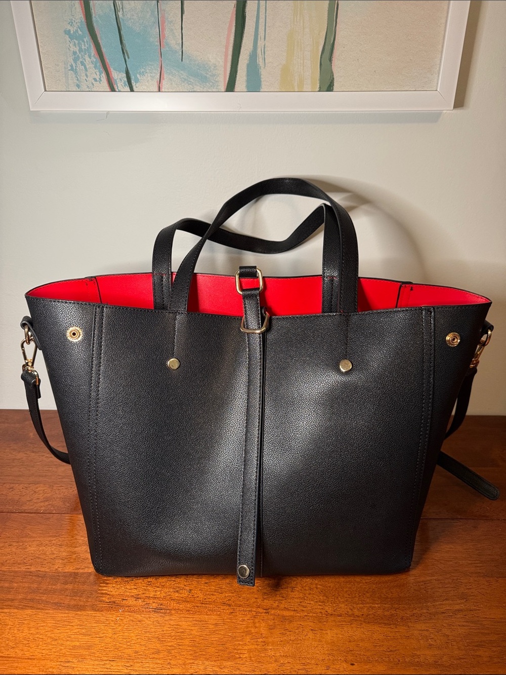 Lulus Back to Business Black Tote Bag